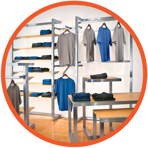 Discount Shelving & Displays - Clothing Store