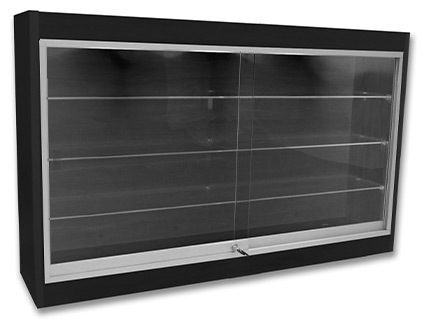 Display Box Glass Lid & Grey 4 compartment insert Display Storage Case Holder 