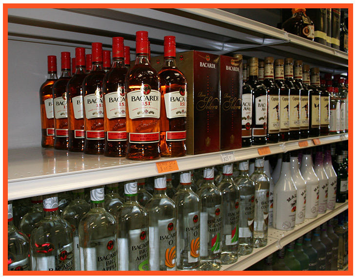 Discount Shelving & Displays - Liquor Store
