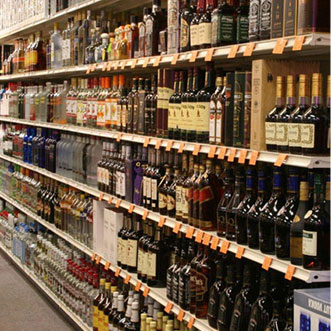 Discount Shelving & Displays - Liquor Store